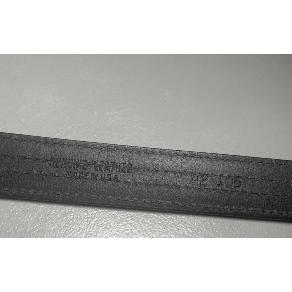 Men's‎ Black Leather Belt 8201 Size 42
